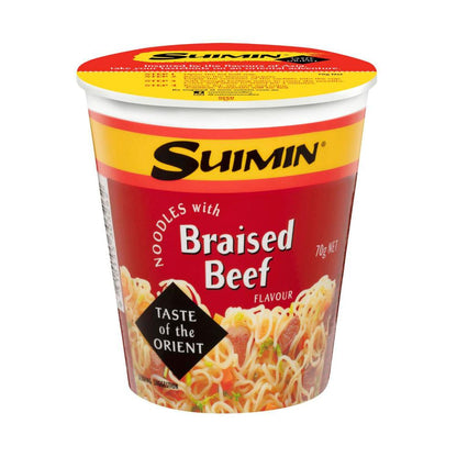 Suimin Braised Beef Noodle Cup - 70g