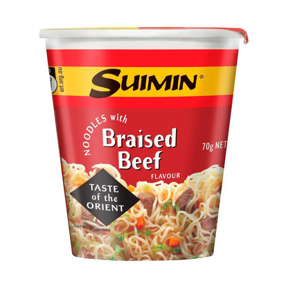 Suimin Braised Beef Noodle Cup - 70g
