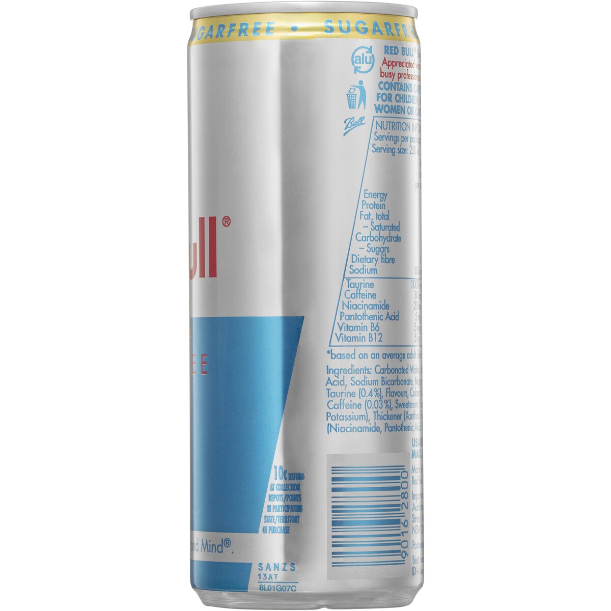 Red Bull Energy Drink Sugar Free 250mL