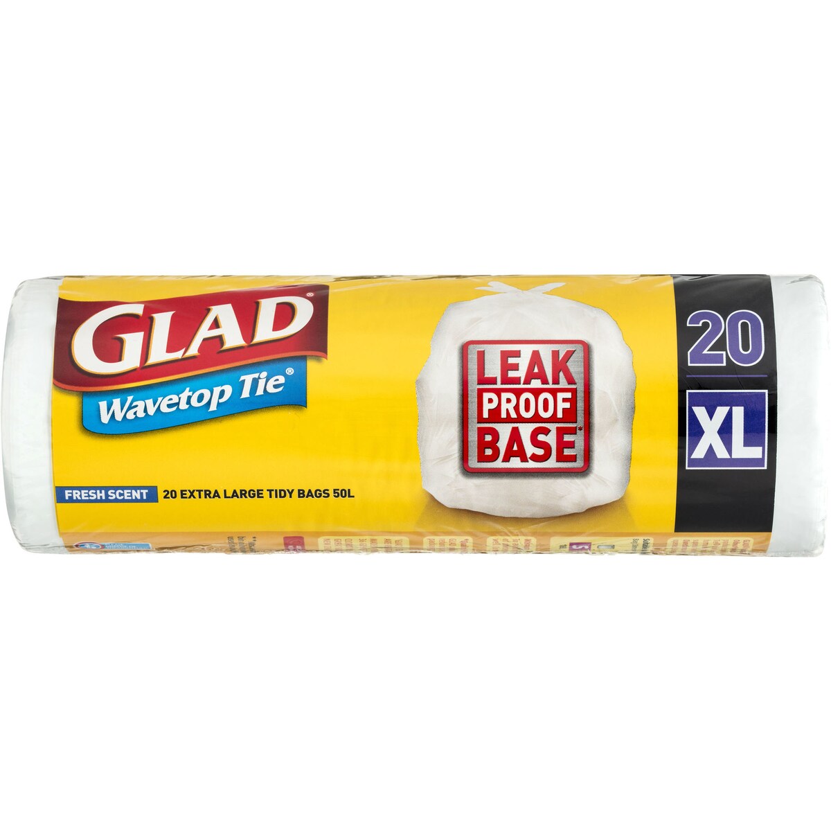 Glad Kitchen Tidy Bag Wavetop X-Large 20 pack