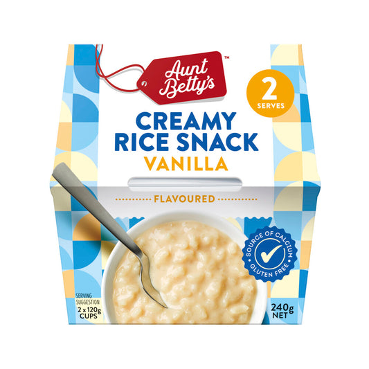 Aunt Betty's Creamy Rice Snack With Vanilla - 240g