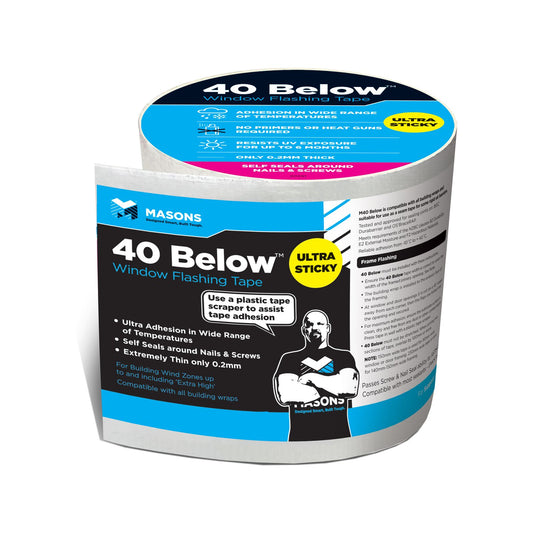 Masons 40 Below Flashing Tape - 75mm x 20m