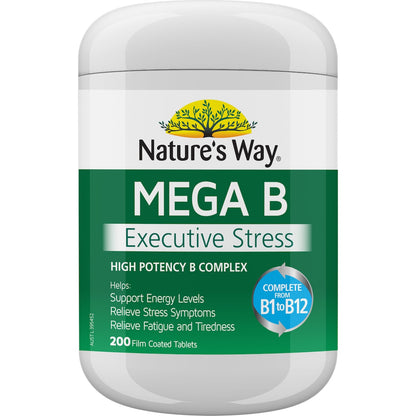 Natures Way Vitamin B Energy Boost Tablets 200 Pack