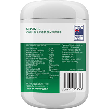 Natures Way Vitamin B Energy Boost Tablets 200 Pack