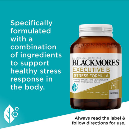 Blackmores Executive B Vitamin B Stress Support Tablets 125 pack