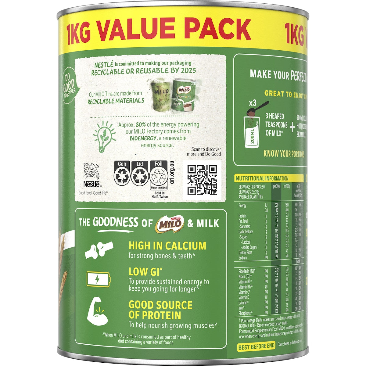 Nestle Milo Choc-malt 1kg