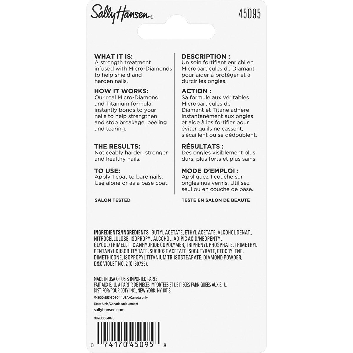 Sally Hansen Nail Hardener Diamond Strength 13.3ml