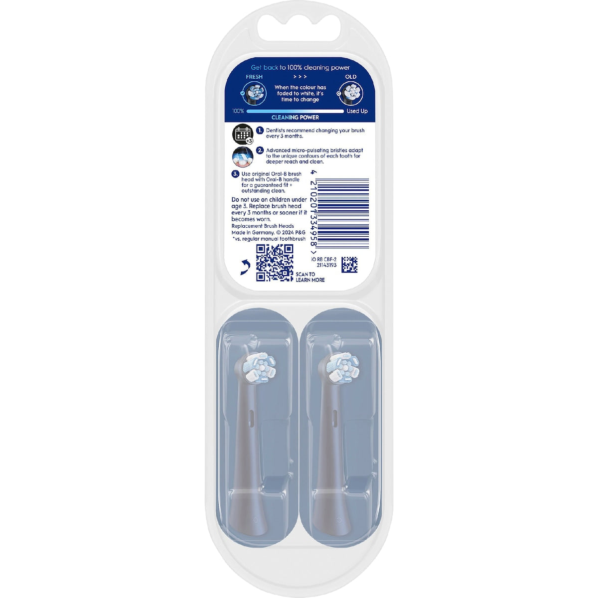 Oral-b Io Ultimate Clean Electric Toothbrush Refill 2 Pack