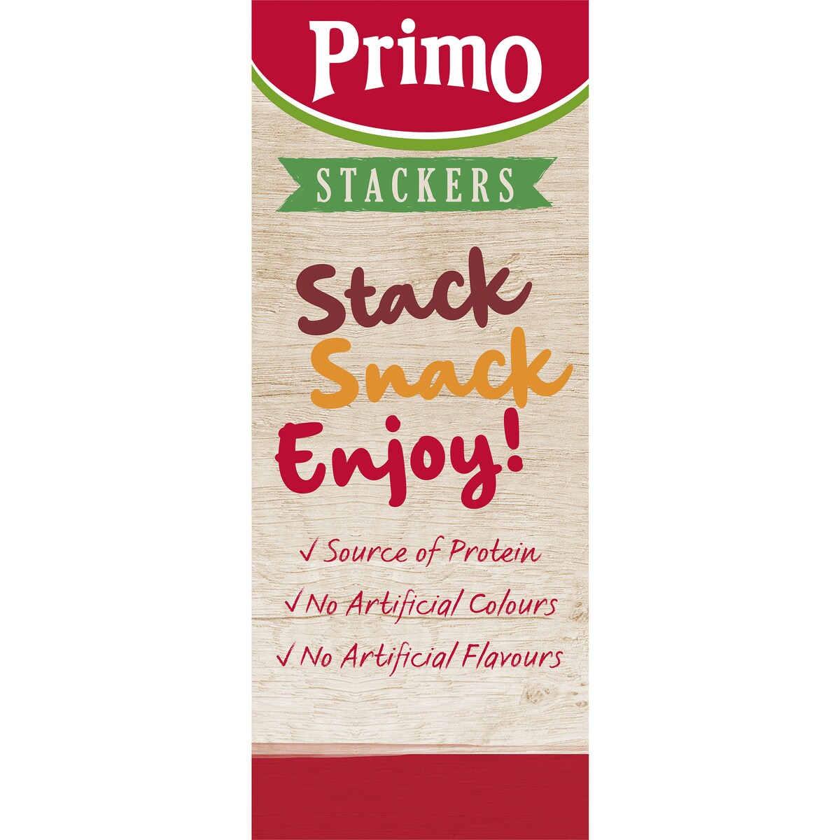 Primo Stackers Mild Salami Cheddar Cheese & Crackers 3 Pack