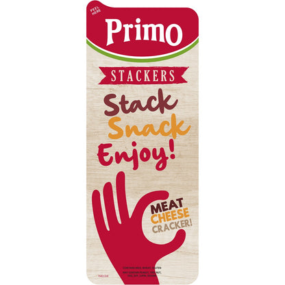 Primo Stackers Mild Salami Cheddar Cheese & Crackers 3 Pack