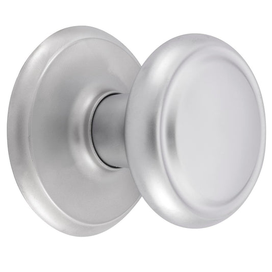 Gainsborough Classic Passage Knobset - 90mm - Aluminium - Satin Chrome