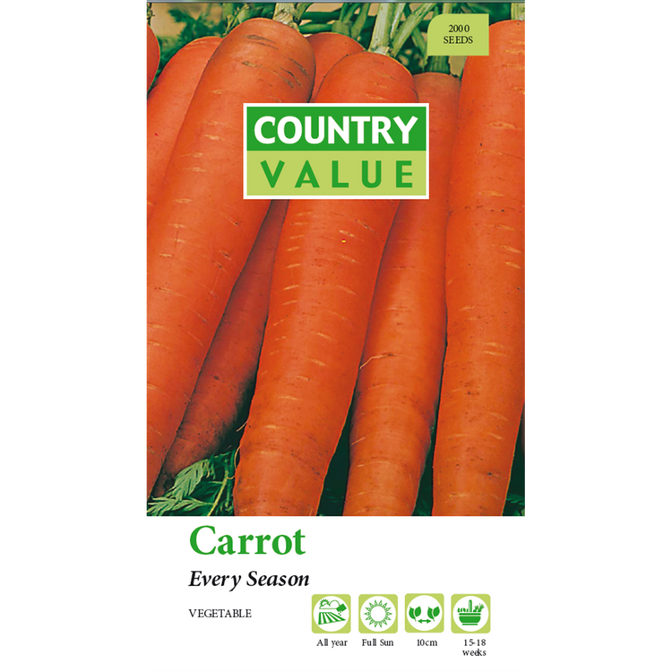Country Value Carrot Seeds - 160 Seeds