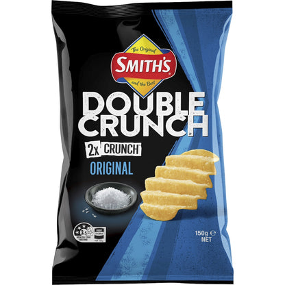 Smiths Double Crunch Potato Chips Share Pack Original 150g