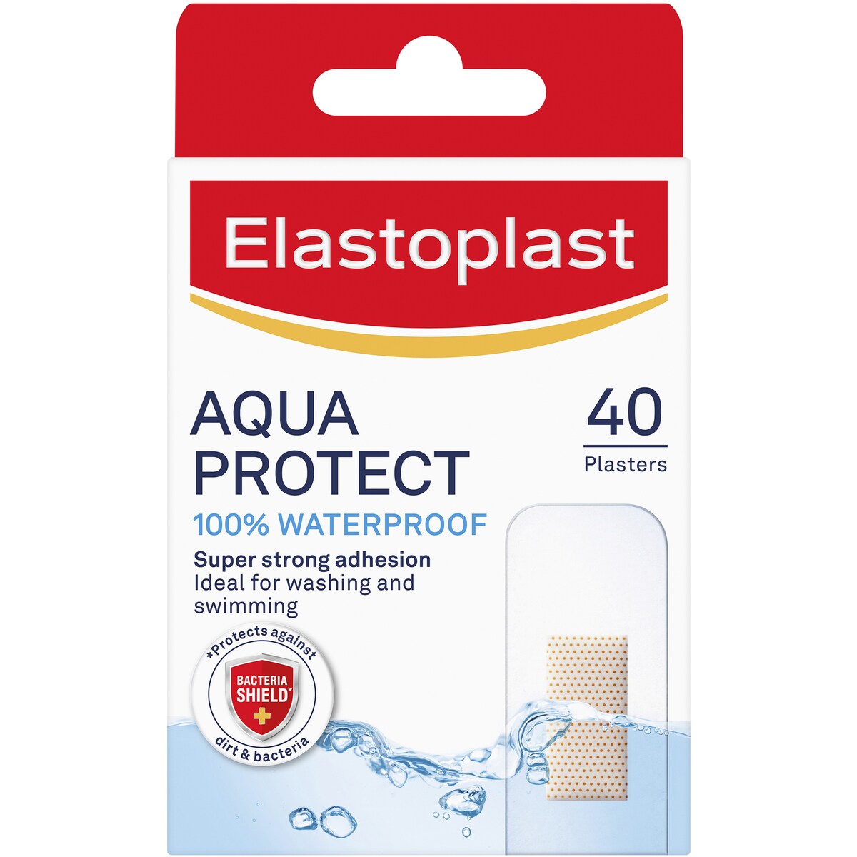 Elastoplast Aqua Protect Waterproof Plasters For Wound Protection 40 Pack