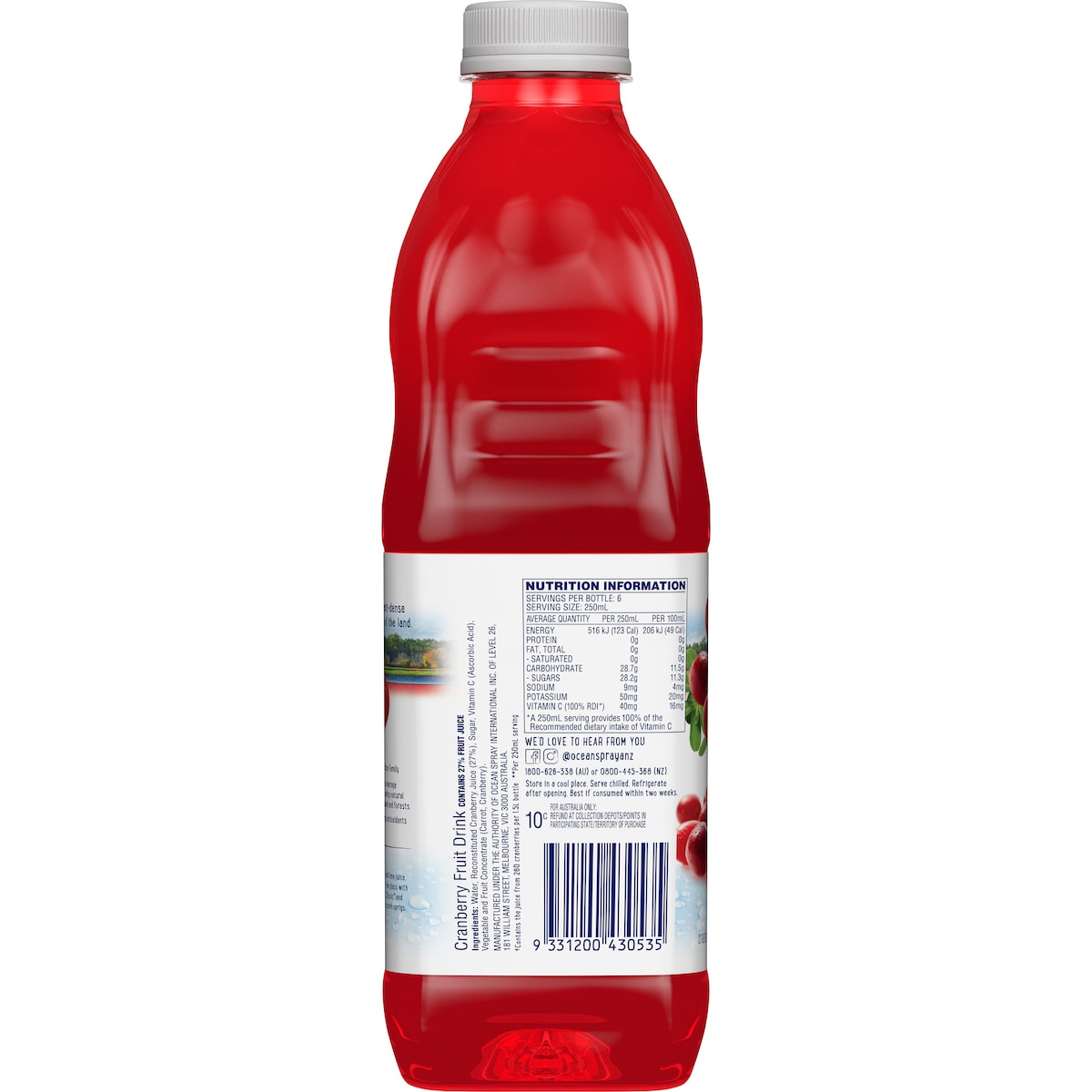 Ocean Spray Cranberry Classic Juice Drink 1.5L