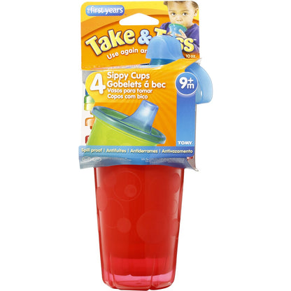 The First Years Take & Toss Cups Spill Proof 4 Pack