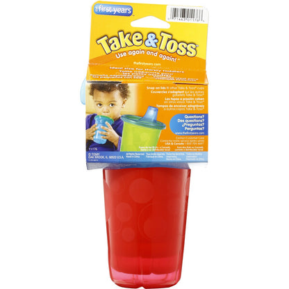 The First Years Take & Toss Cups Spill Proof 4 Pack