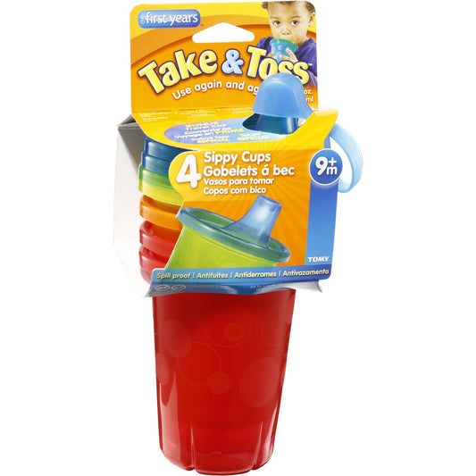 The First Years Take & Toss Cups Spill Proof 4 Pack