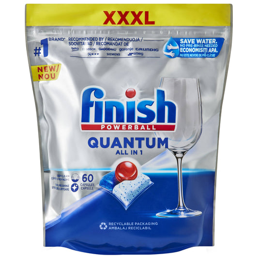 Finish Quantum Regular All-In-One Dishwashing Tablets - 60 Pack