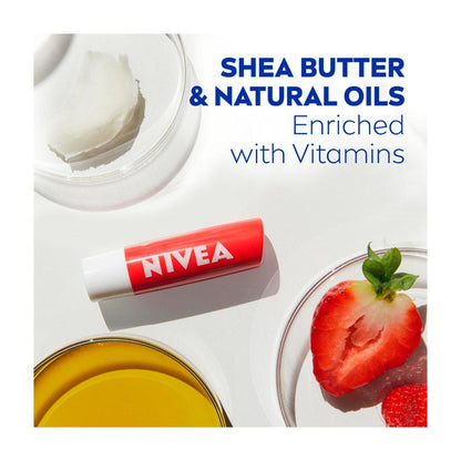 Nivea Lip Balm Strawberry Shine - 4.8g