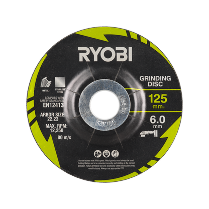 Ryobi Cutting and Grinding Set - 125mm - 4 Piece