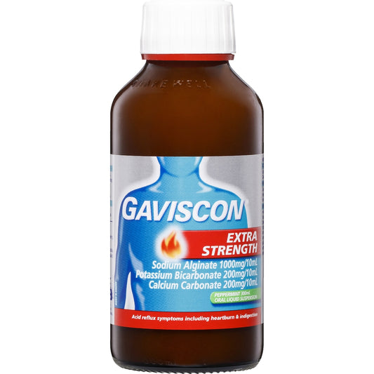 Gaviscon Extra Strength For Acid Reflux Relief Peppermint Liquid 300ml