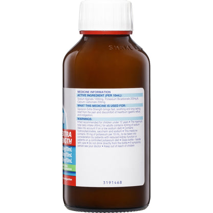 Gaviscon Extra Strength For Acid Reflux Relief Peppermint Liquid 300ml