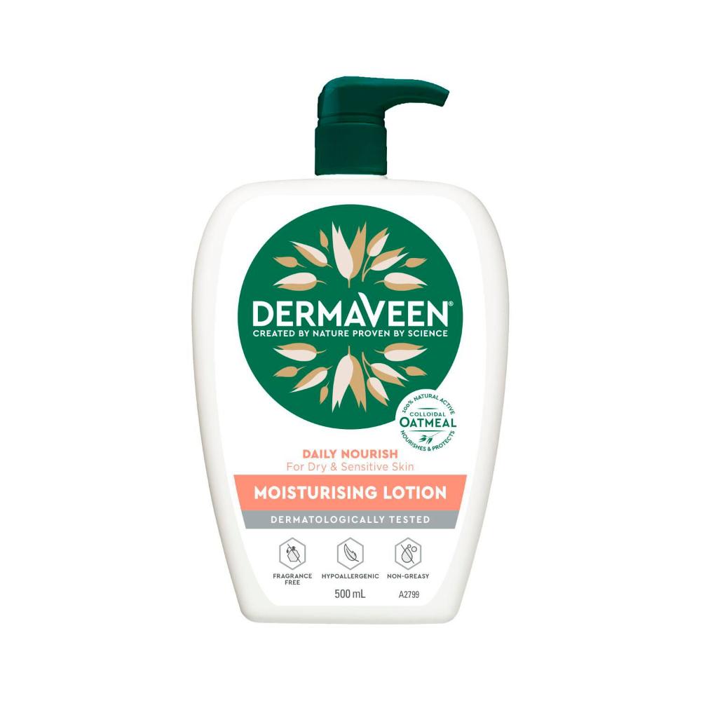 DermaVeen Daily Nourish Moisturising Lotion - 500mL