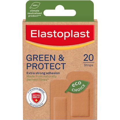Elastoplast Green & Protect Sustainable Eco Friendly Plasters 20 Pack