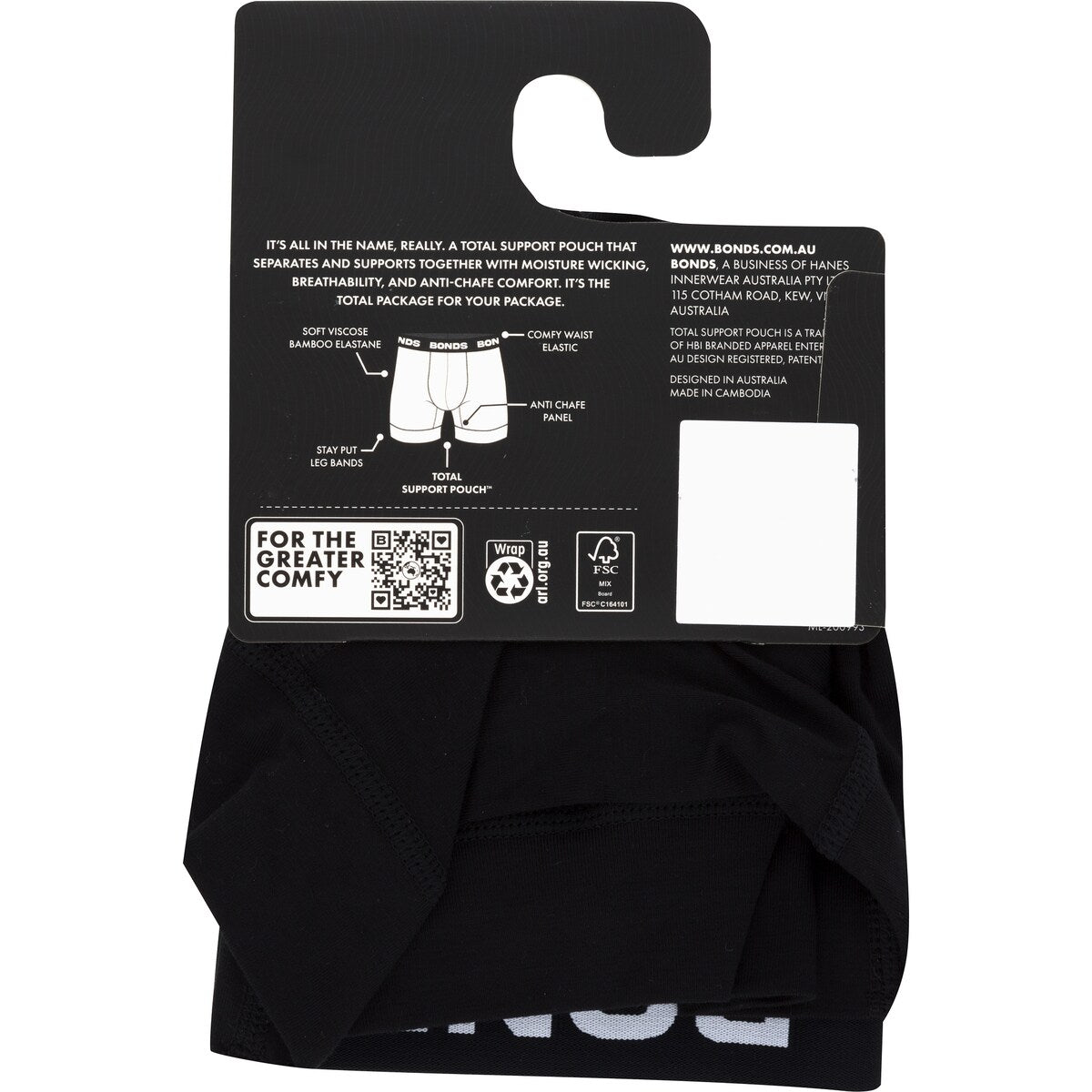 Bonds Mens Total Package Trunk Large Each