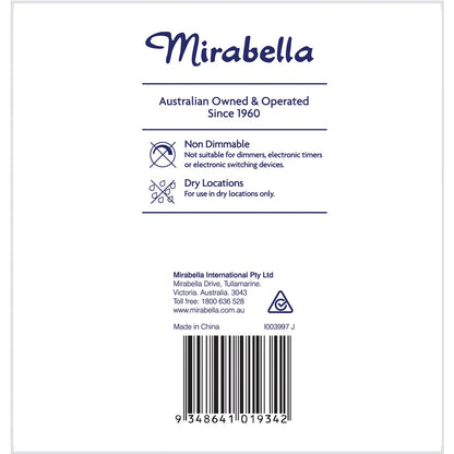 Mirabella LED GLS ES 14W 1400lm Globe Warm White 2 pack