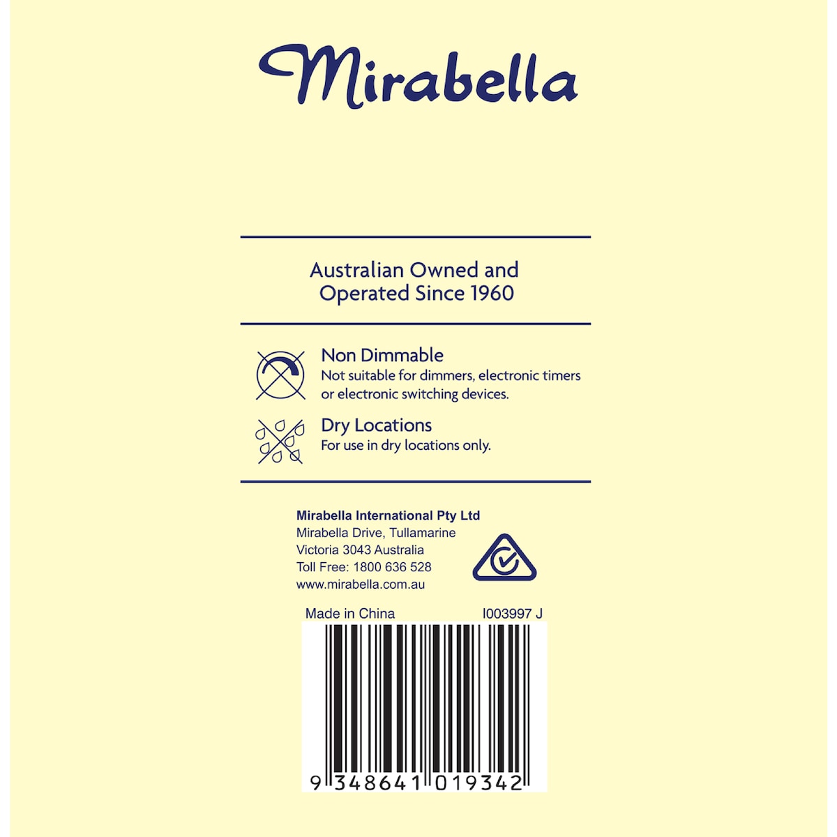 Mirabella Led Gls Es 14.0w 1500lm Warm White 2 Pack