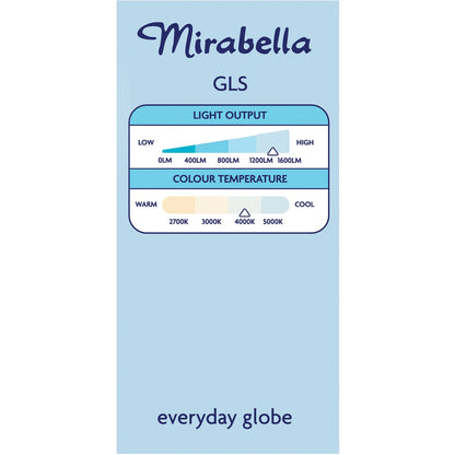 Mirabella LED GLS BC 14W 1400lm Cool White each