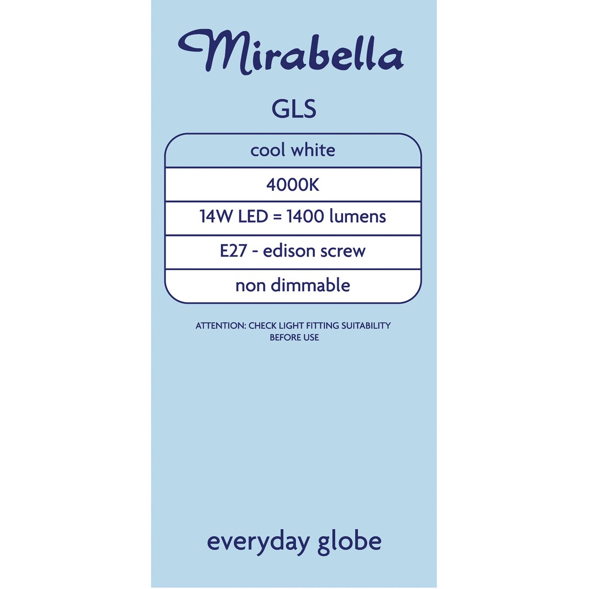 Mirabella Gls Es 14W1400L 4000K Cw 2 pack