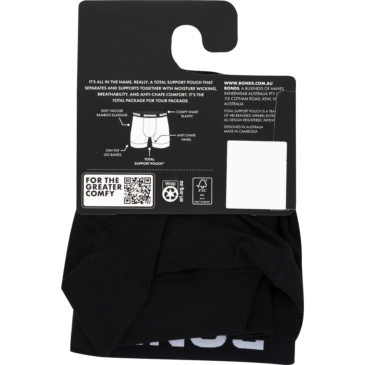 Bonds Mens Total Package Trunk Medium Assorted Each