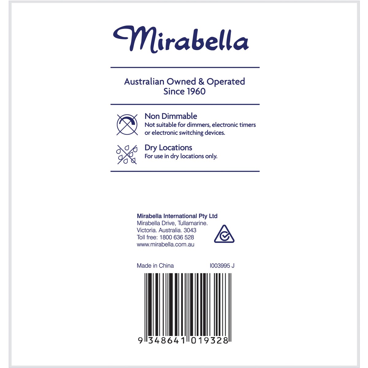 Mirabella LED GLS BC 14W 1400lm Warm White 2 pack