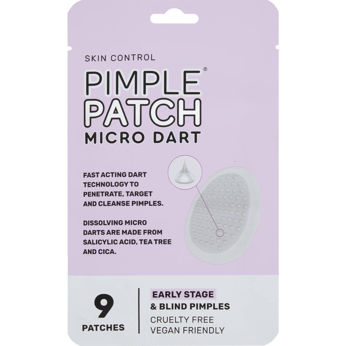 Skin Control Pimple Patch Micro Dart Early Stage Patches 9 Pack
