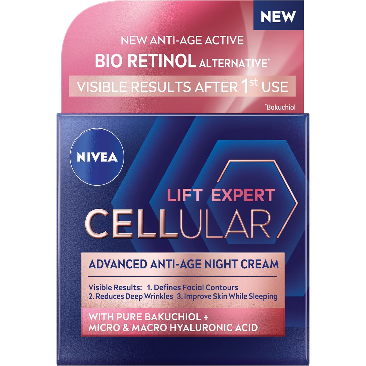 Nivea Cellular Lift Expert Anti-age Night Cream Moisturiser 50ml