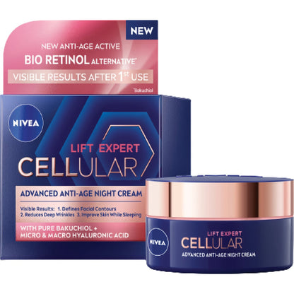Nivea Cellular Lift Expert Anti-age Night Cream Moisturiser 50ml