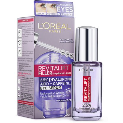 Loreal Paris Revitalift Filler Fragrance Free Eye Serum 20ml