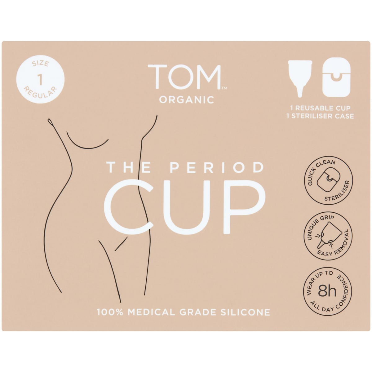 Tom Organic The Period Cup Size 1 Regular Each