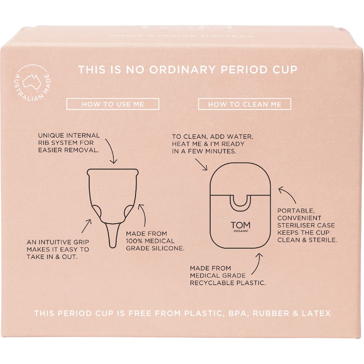 Tom Organic The Period Cup Size 1 Regular Each