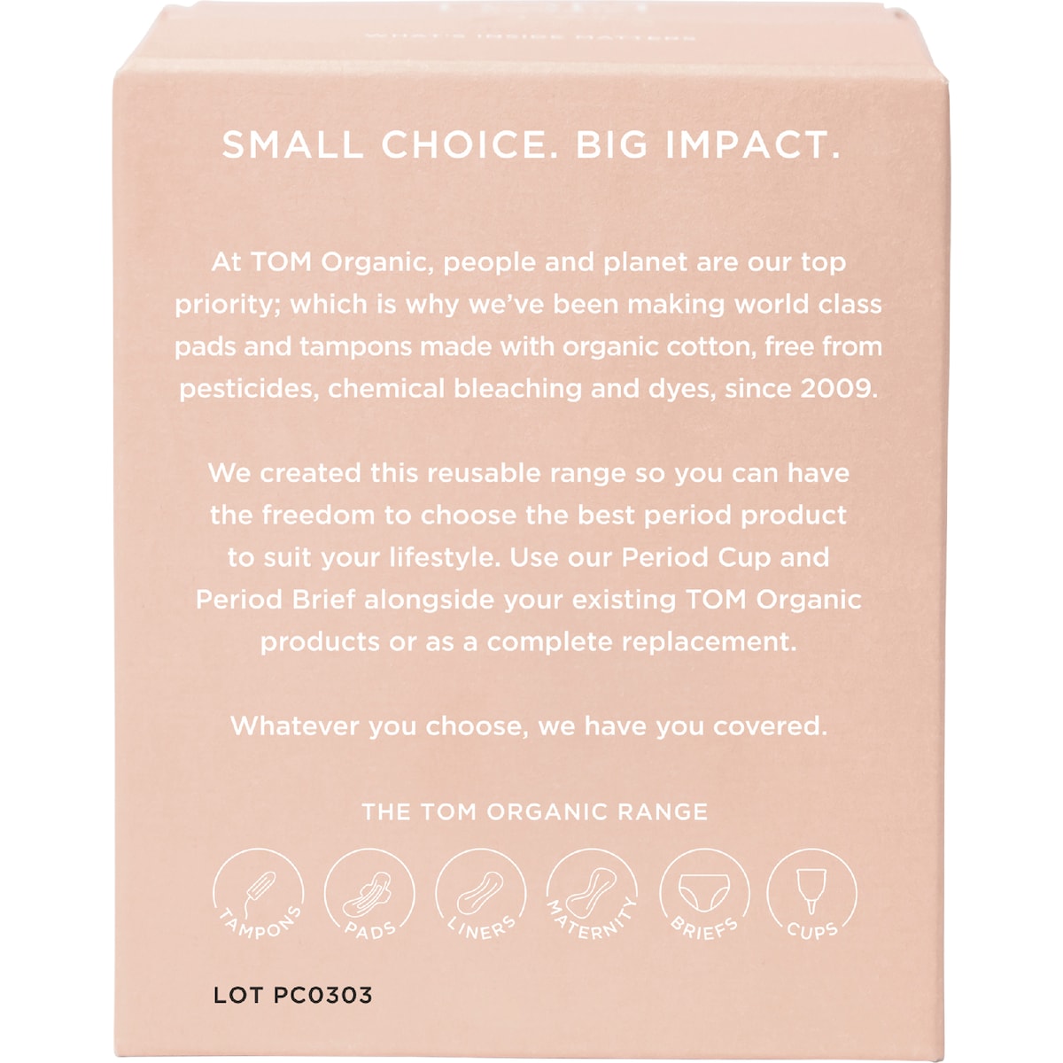 Tom Organic The Period Cup Size 1 Regular Each