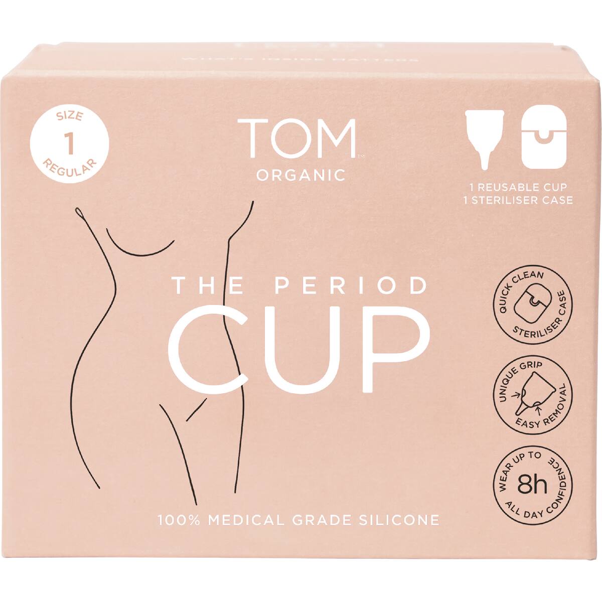 Tom Organic The Period Cup Size 1 Regular Each