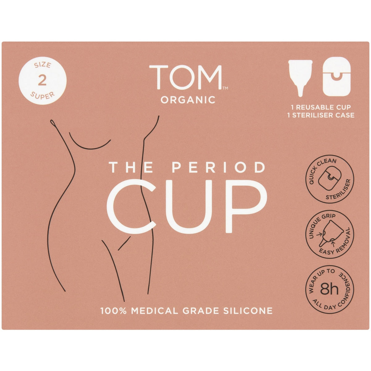 Tom Organic The Period Cup Size 2 Super Each