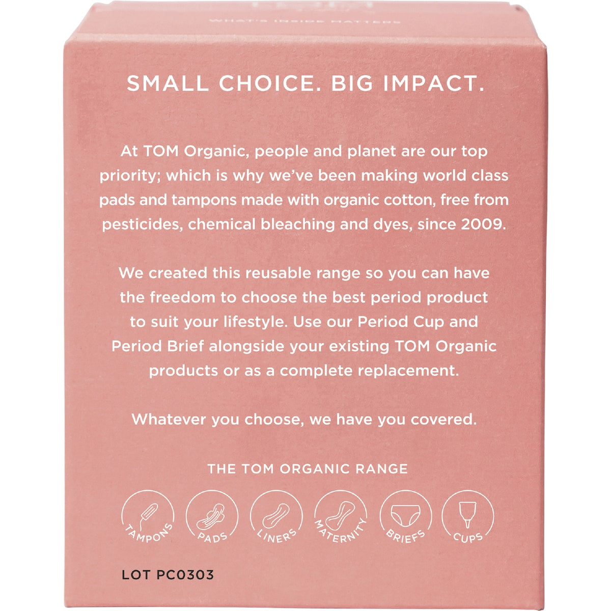 Tom Organic The Period Cup Size 2 Super Each