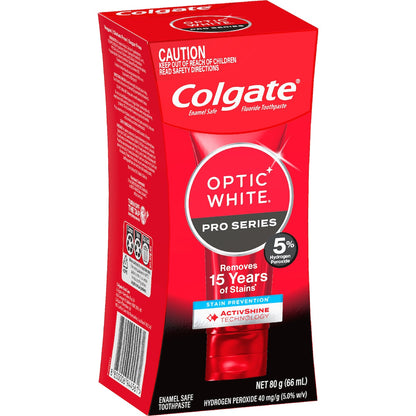 Colgate Teeth Whitening Toothpaste Pro Optic White Stain Prevention 80g