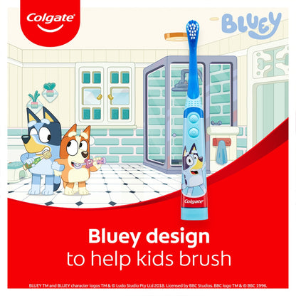 Colgate Kids Toothbrush Battery Sonic Bluey Extra Soft For 3+ Years Each