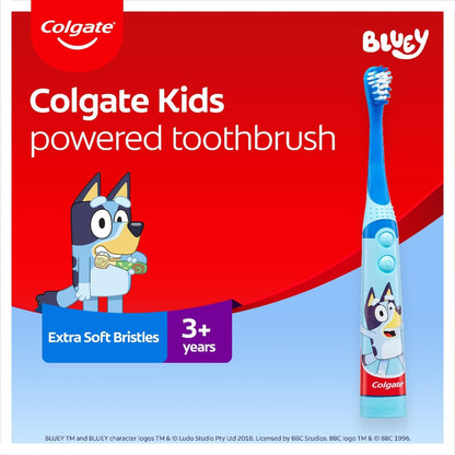 Colgate Kids Toothbrush Battery Sonic Bluey Extra Soft For 3+ Years Each
