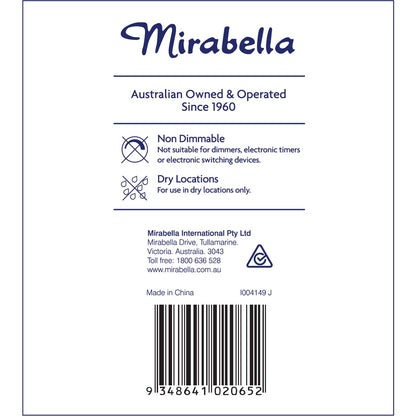 Mirabella LED GLS BC 11W 1000lm Cool White 2 pack